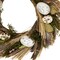14" Easter Wreath with Speckled Eggs and Feathers Spring Door Decoration